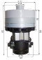 Preview: Vacuum motor Fimap MxL 75 BT