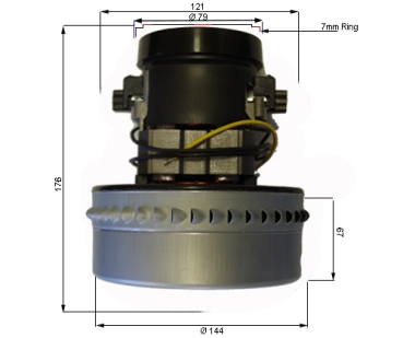 Vacuum motor Gansow Aspiro 735