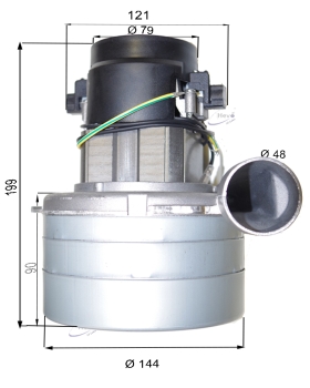 Vacuum motor 230 V 1500 W three stage TP tangential