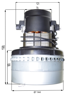 Vacuum motor for Factory Cat 50