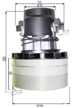 Vacuum motor for IPC - Cleantime 110 BF 85 ECS