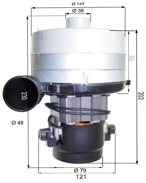 Saugmotor IPC - Cleantime CT 160 BF 75 R